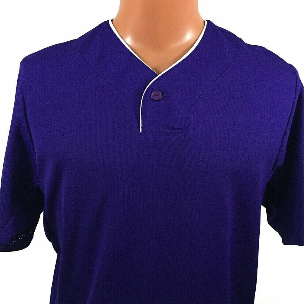 Intensity Mock Mesh Baseball Jersey Small Purple